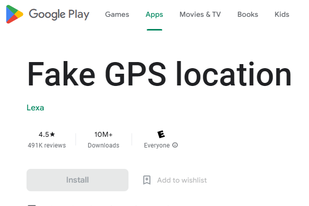 Fake GBP app
