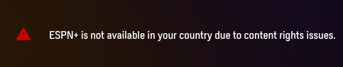 ESPN restrictions