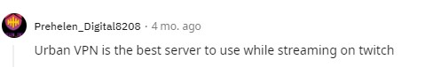 Reddit recommendation for Twitch