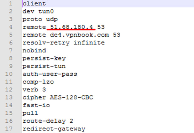 Configuration file