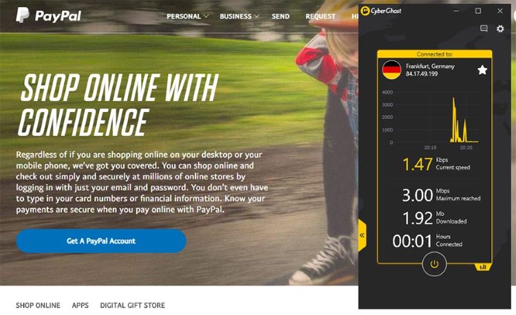 Cyberghost PayPal