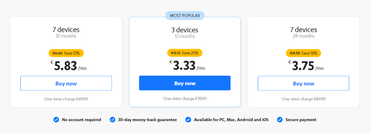 Freedome VPN pricing