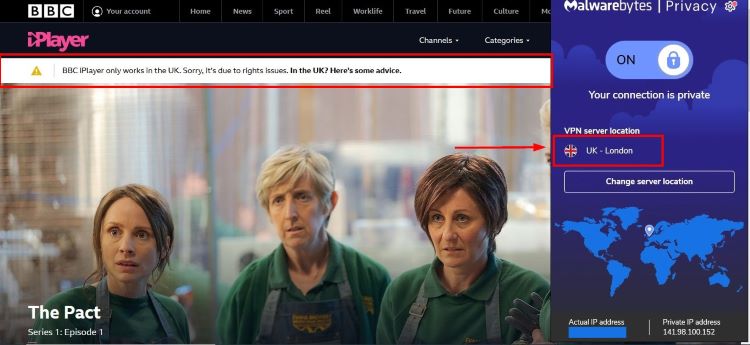 Malwarebytes streaming BBC