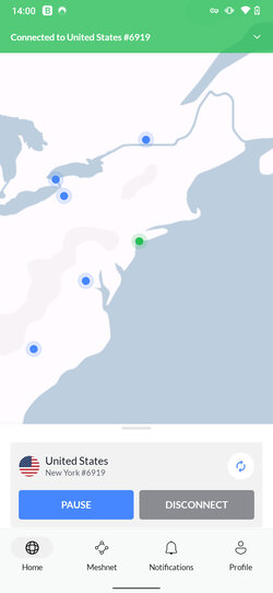 NordVPN US server