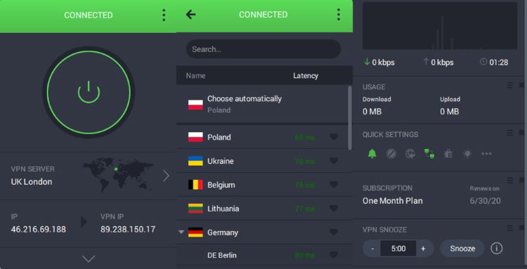 PIA connection