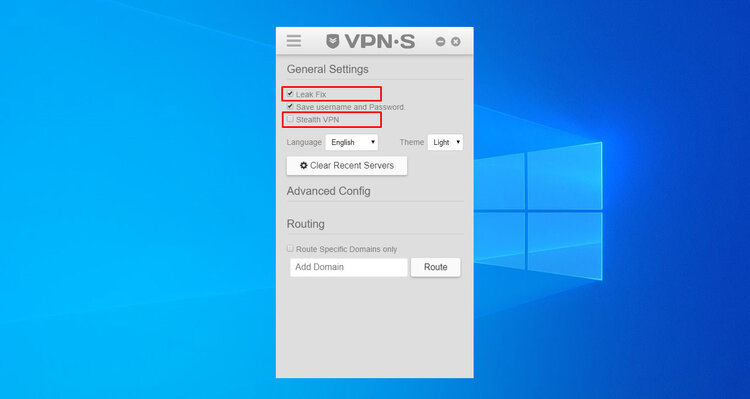 VPNSecure leak protection