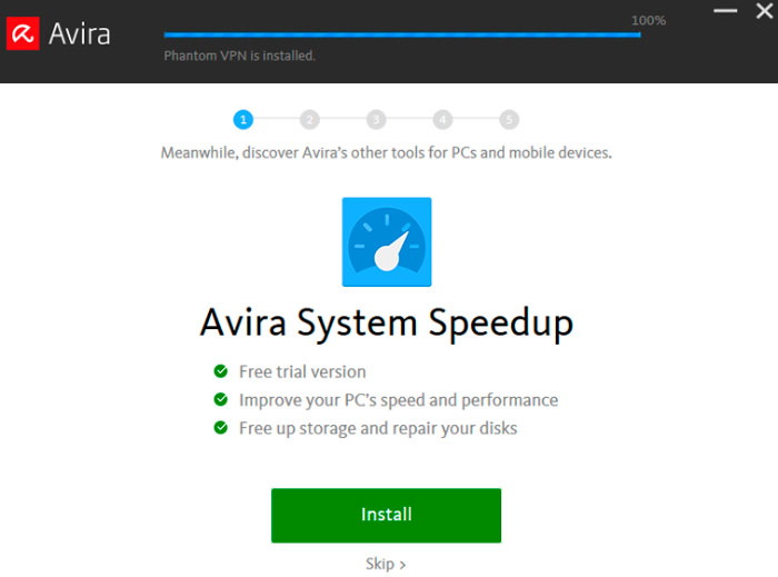 Avira speed test