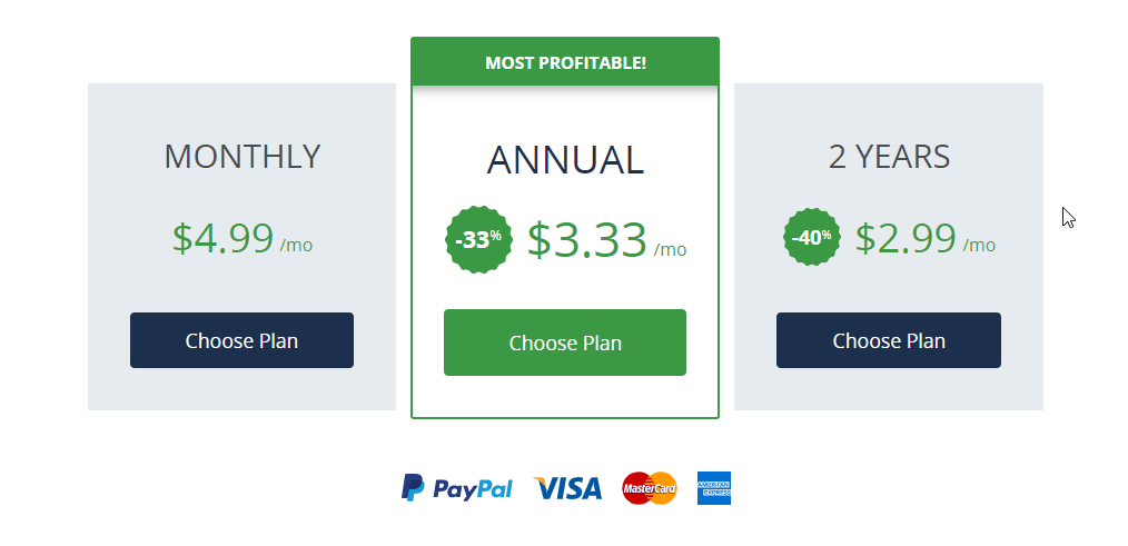 Browsec VPN pricing
