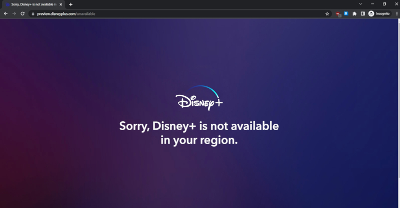 Disney+ error