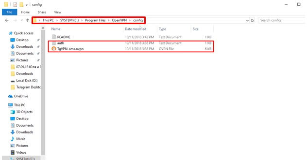 OpenVPN configuration 3