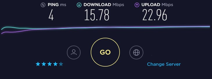 Speed test tgVPN