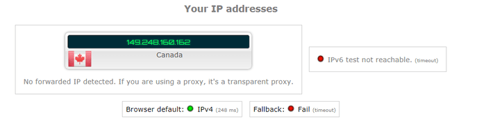 AzireVPN leak test