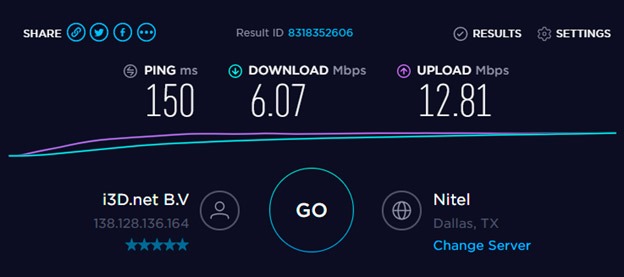 Perfect privacy connected to US server 2