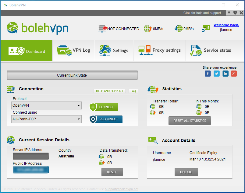 Login to BolehVPN