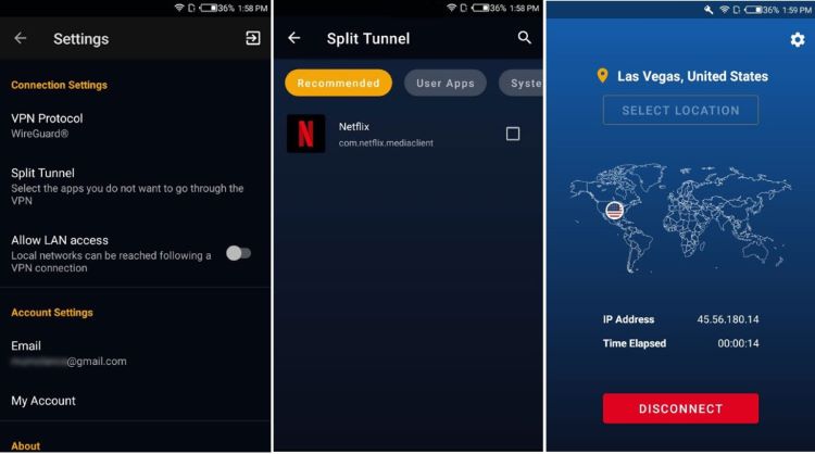 StrongVPN android app