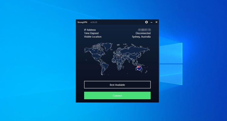 StrongVPN Windows app