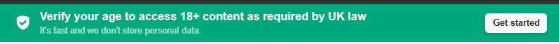 xHamster age verification banner