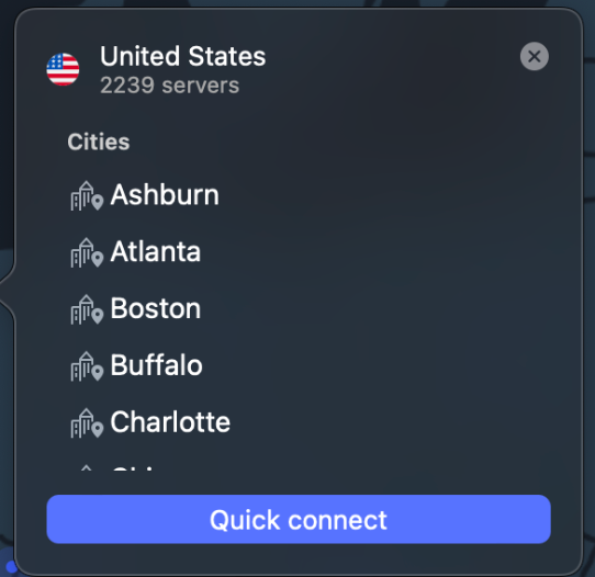 NordVPN servers in US for YouTube