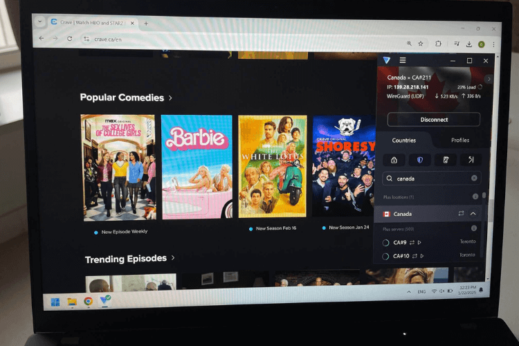 proton vpn crave tv
