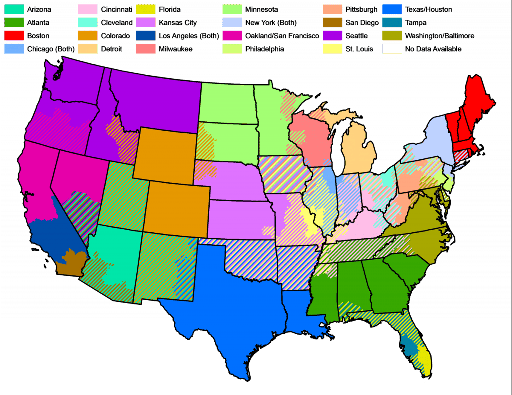 MLB blocked regions