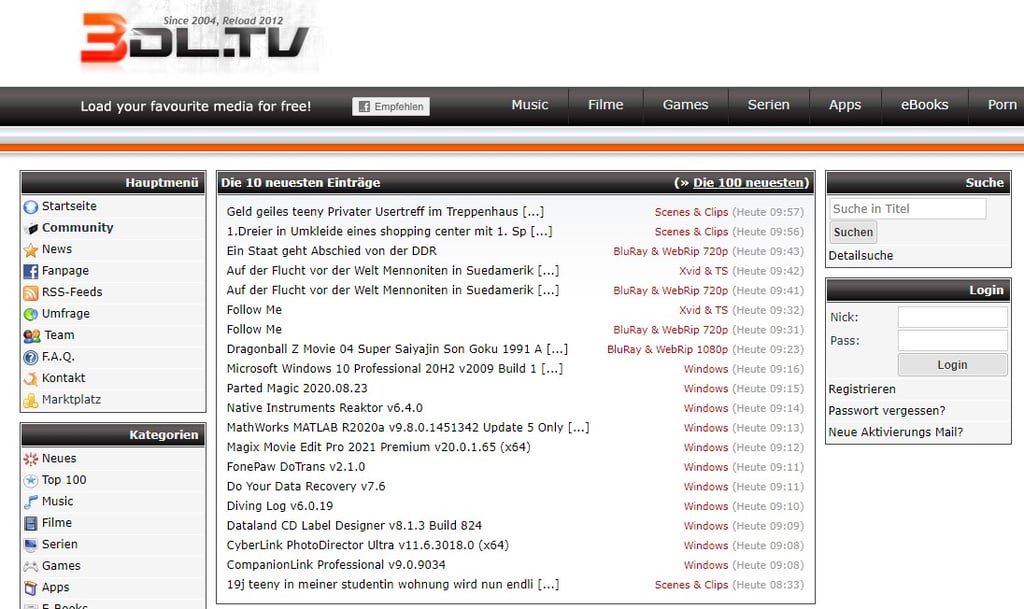 3dl.tv website