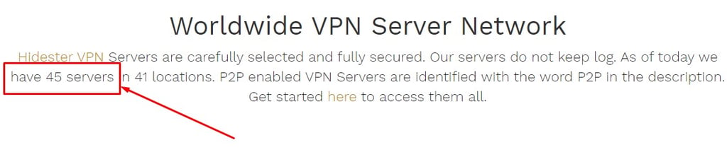 Hidester VPN servers and locations