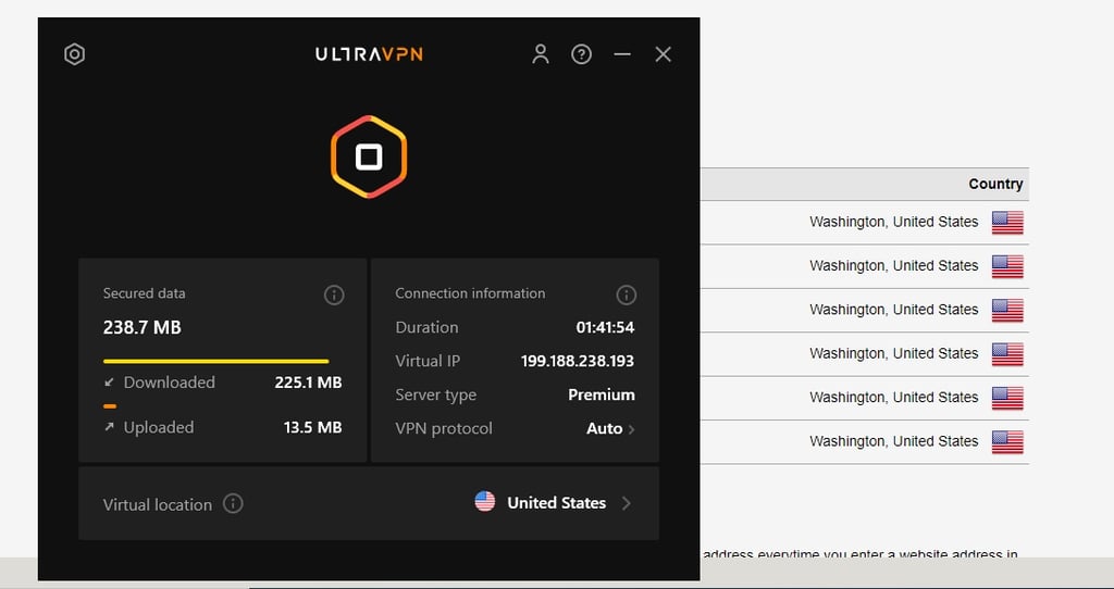 UltraVPN leaks test