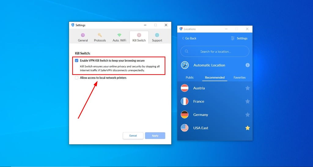 SaferVPN step 3