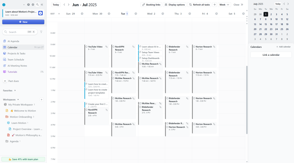 motion ai review ai schedule