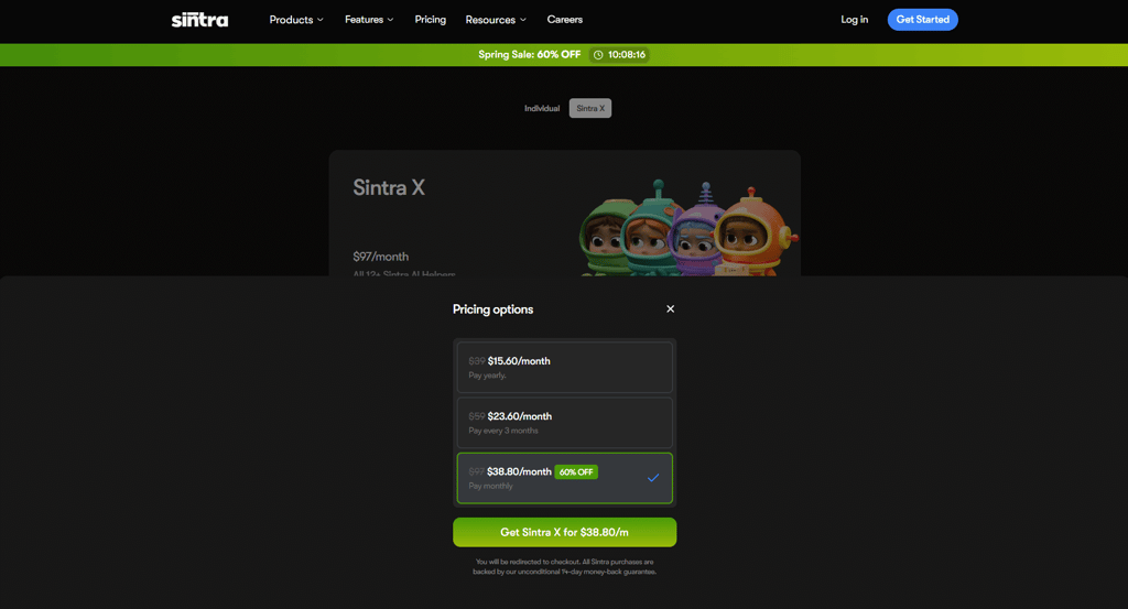 sintra ai plan duration