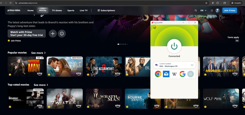 ExpressVPN streaming