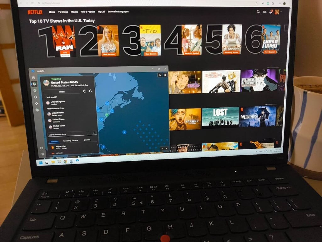 Accessing US Netflix with NordVPN