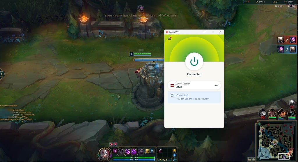 Gaming with ExpressVPN