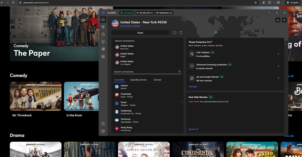 nordvpn streaming