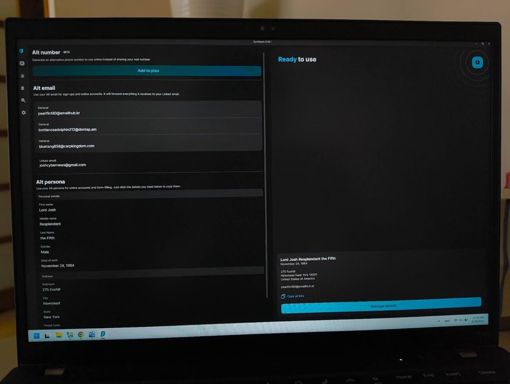 Surfshark VPN Alternative ID feature