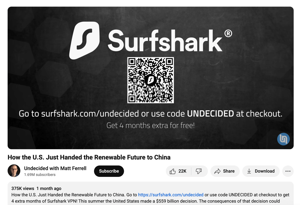 Matt Ferrell’s Surfshark promo code