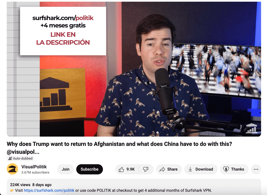 VisualPolitik’s Surfshark promo code