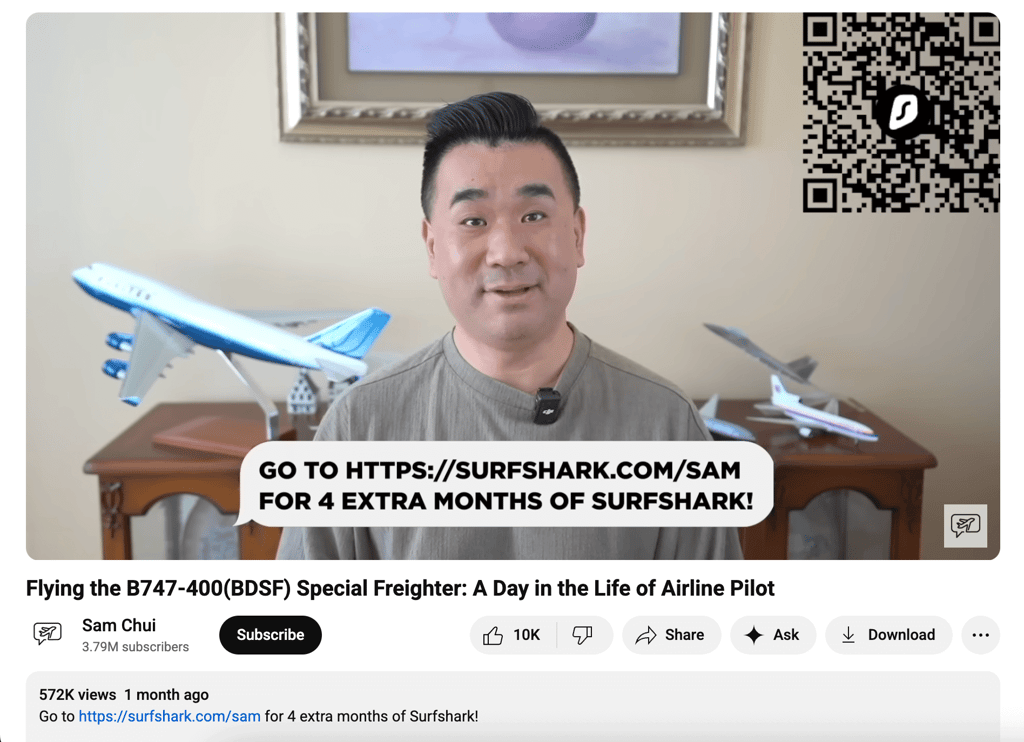 Sam Chui’s Surfshark promo code