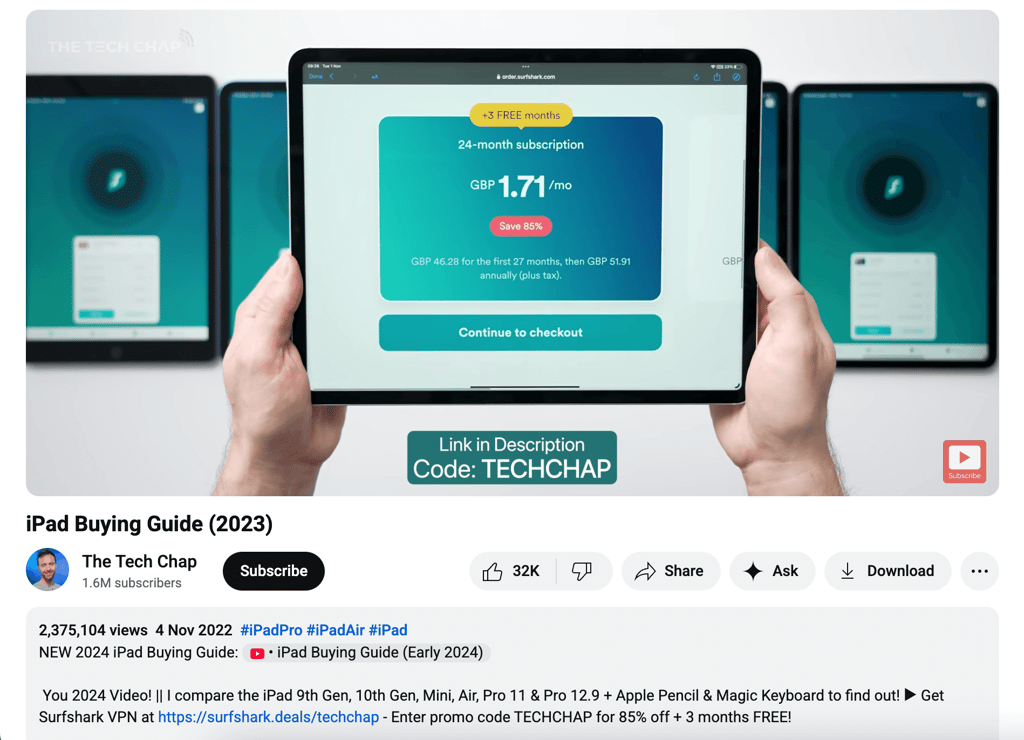 The Tech Chap’s Surfshark promo code