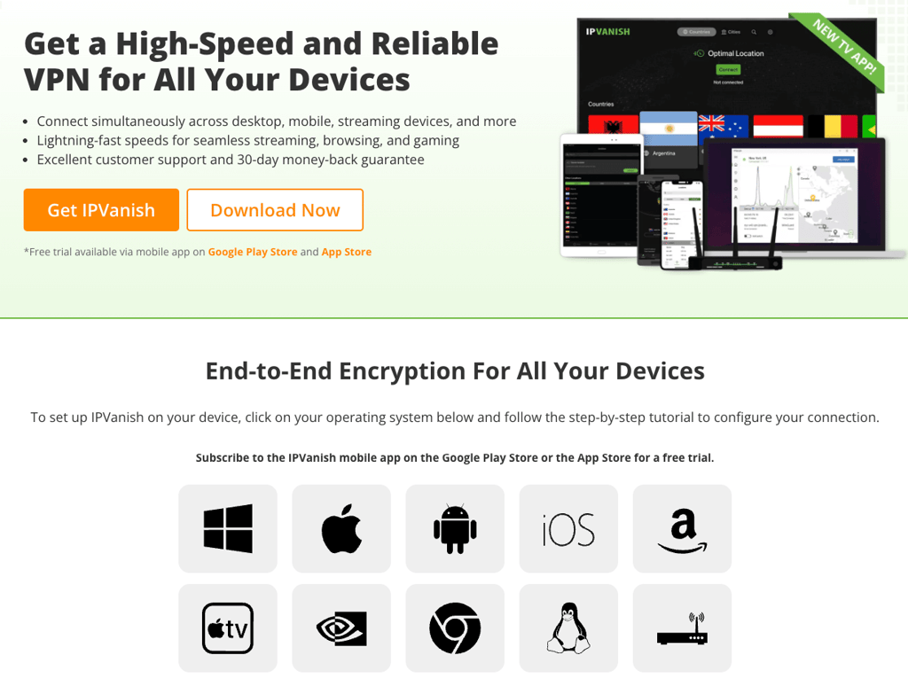 IPVanish download page November 2025