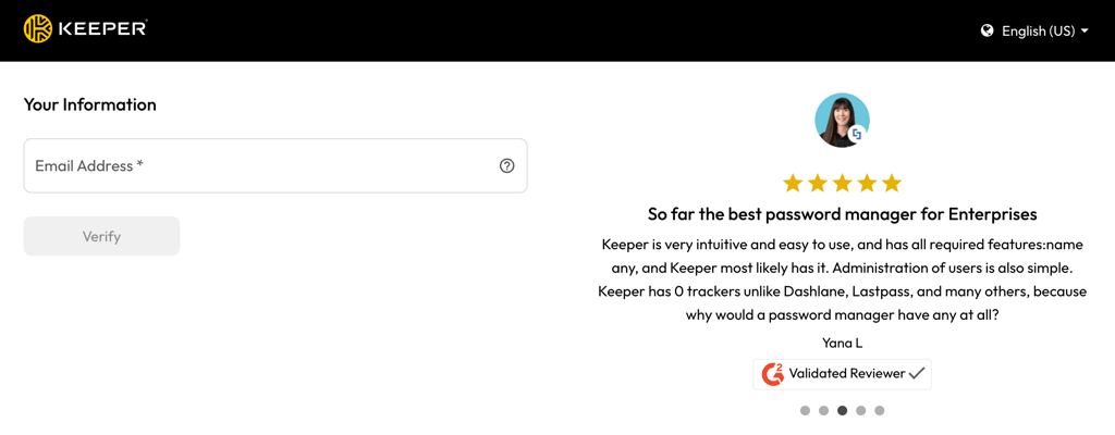 keeper sign up