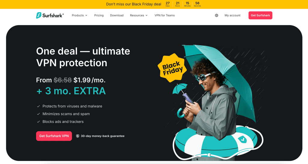 surfshark official website BF