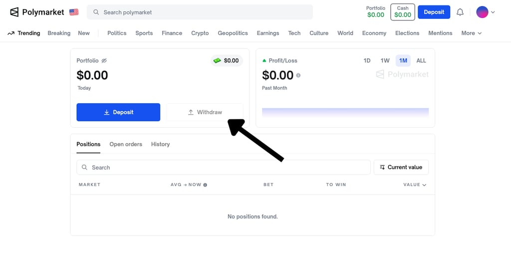 Withdraw your earnings