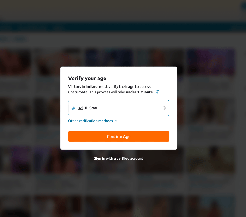 Chaturbate block screen