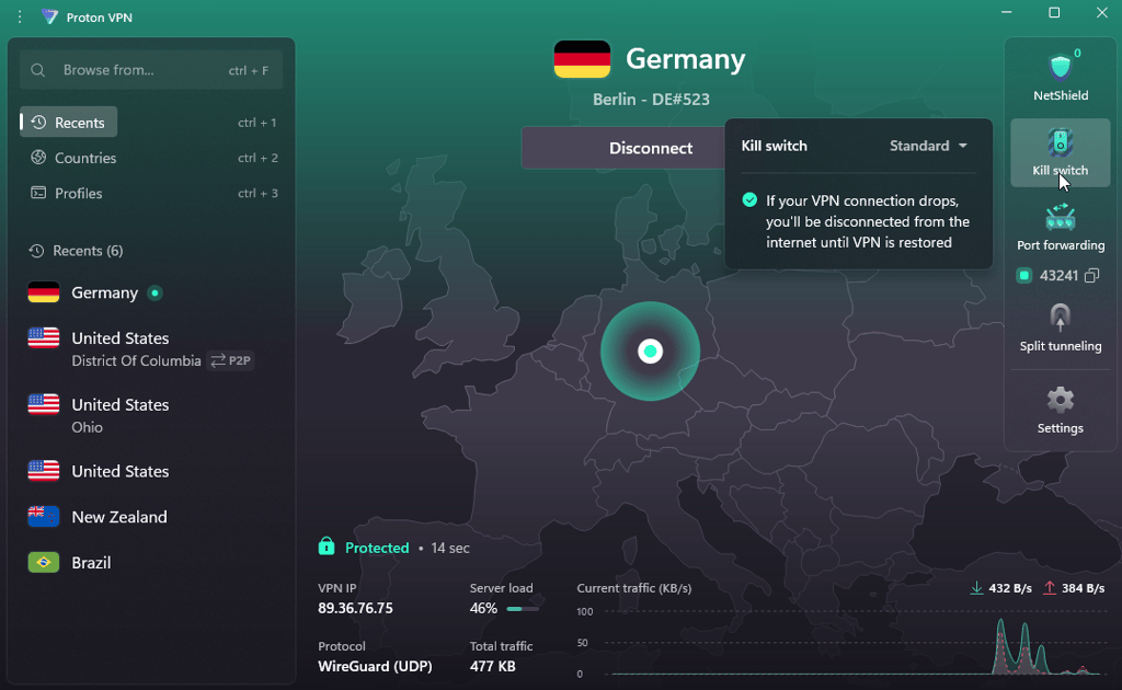 proton vpn germany 1