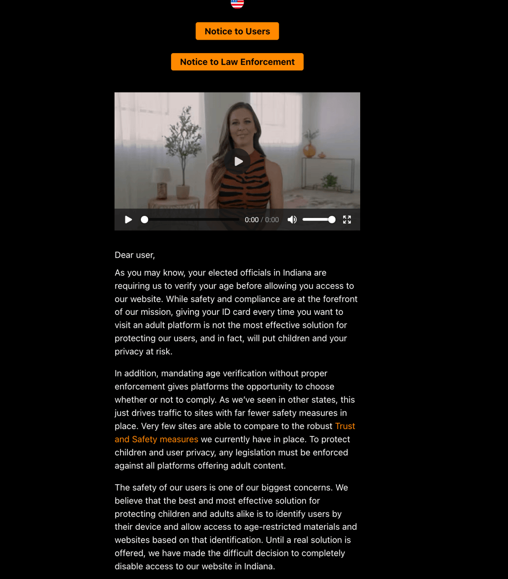 pornhub blocked screen