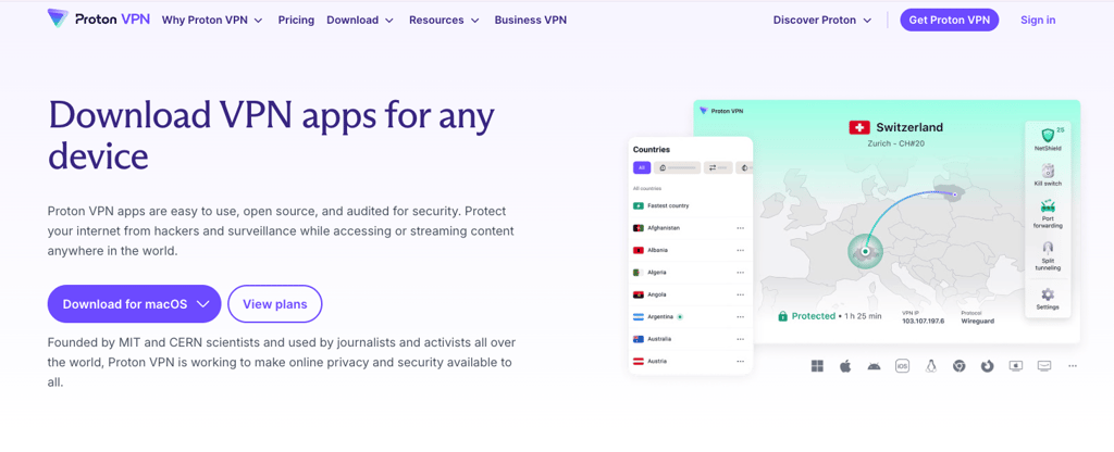 ProtonVPN download