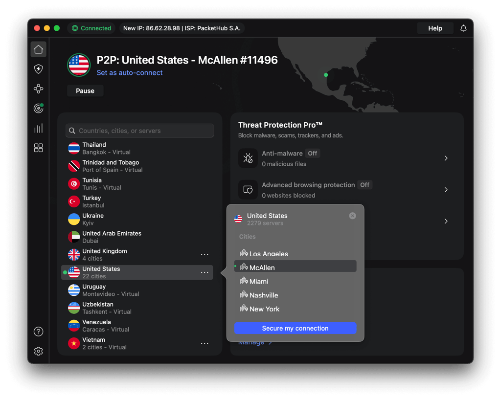 sling tv guide nordvpn connected