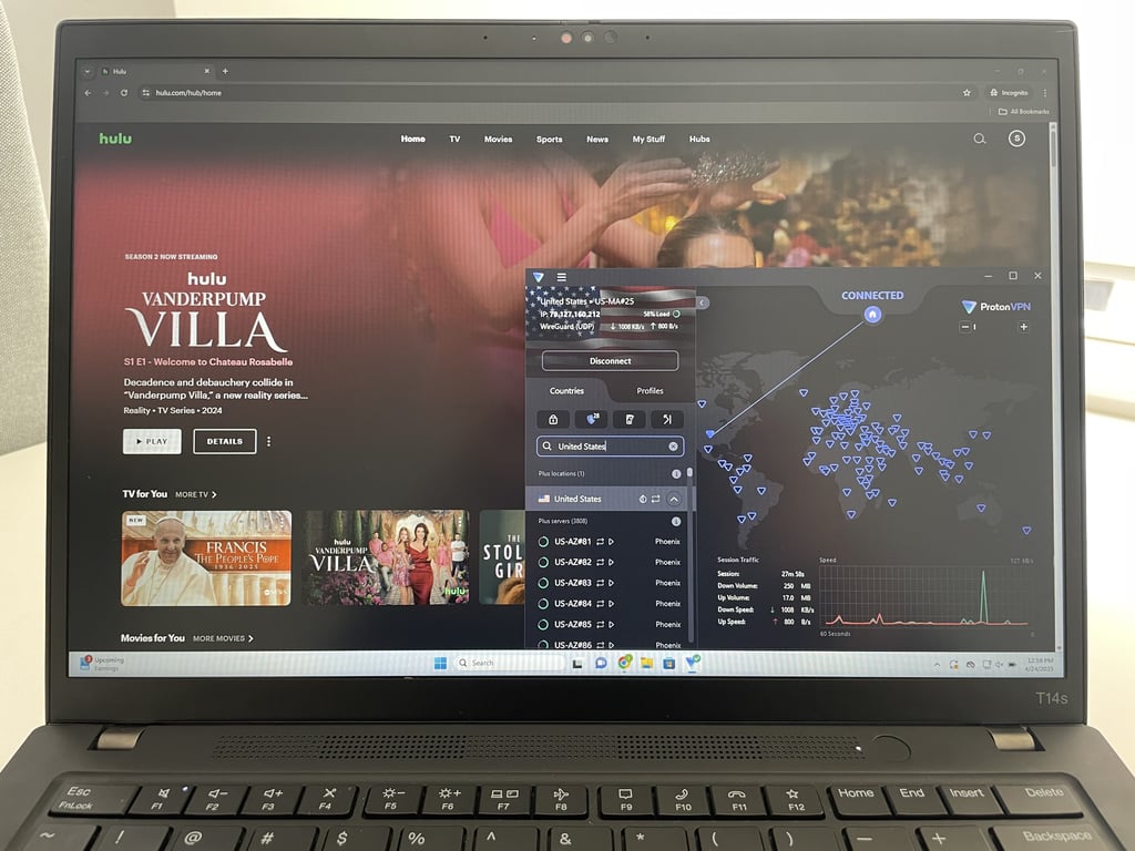Streaming on Hulu + Live TV