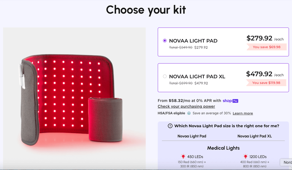 novaalab checkout